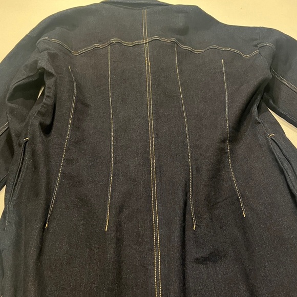 NWT $139 Classic Dark Denim Duster/Coat/Dress - Picture 12 of 13